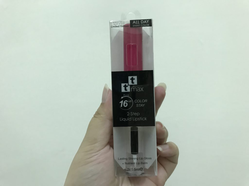 【Makeup】tt max 2-STEPS LIQUID LIPSTICK/16小時不脫色唇漾液態口紅 效果令人驚豔 遇水不掉色 持久度佳但比較難卸 彩妝品分享 攝影 民生資訊分享