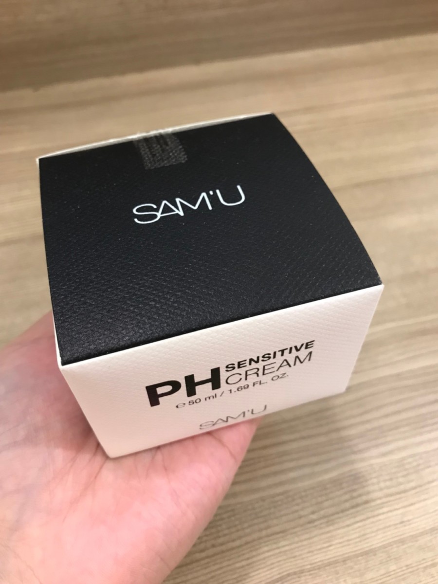 換季臉部保養/韓系保養/森美稀客 SAM'U PH敏感肌膚專用面霜-水感滋潤的質地,親膚好吸收! 保養品分享 攝影