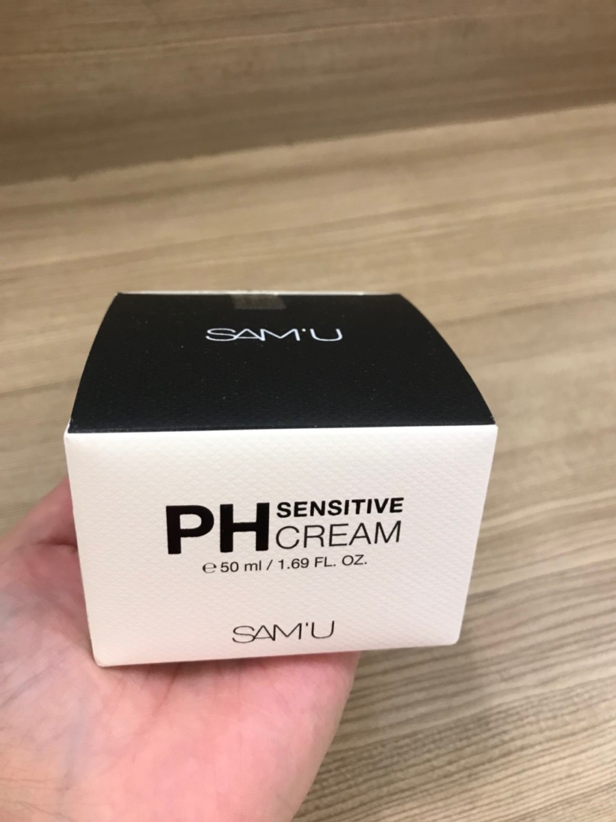 換季臉部保養/韓系保養/森美稀客 SAM'U PH敏感肌膚專用面霜-水感滋潤的質地,親膚好吸收! 保養品分享 攝影