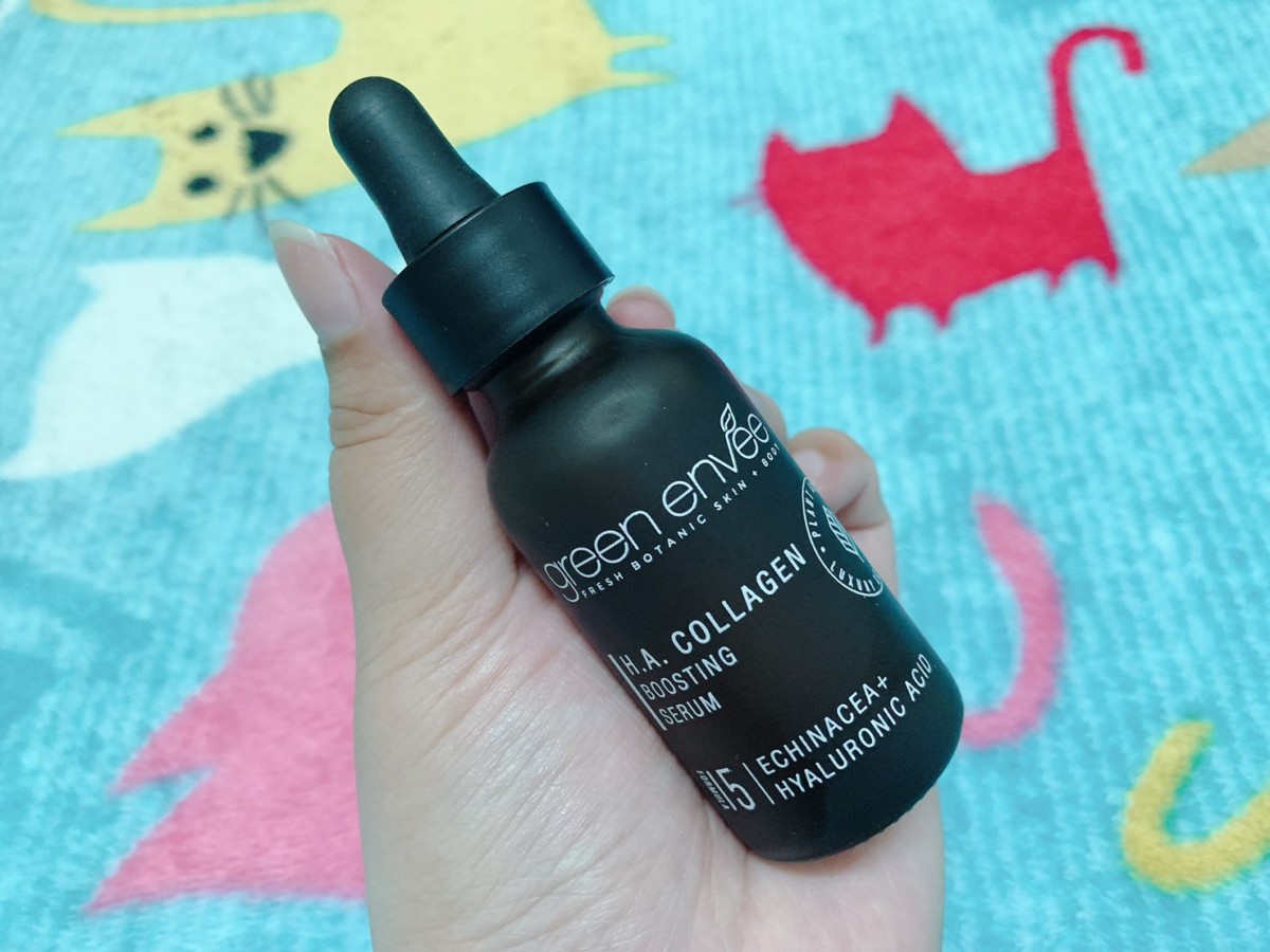 美國高效植萃保養/Green Envee 綠沐氤薇-玻尿酸胜肽雙重彈力精華-讓肌膚擁有緊緻彈嫩又滑細的觸感真的難能可貴！美妝保養/肌膚保養/精華液推薦/保養精華/美麗肌膚/藍子愛美麗 保養品分享 彩妝品分享 攝影 民生資訊分享 