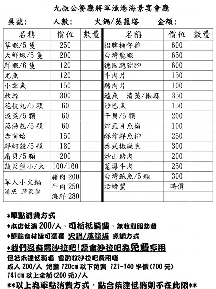 台南將軍漁港美食/九叔公餐廳 將軍漁港海景宴會廳(海鮮蒸籠塔)-新鮮海鮮上蒸籠,上蒸下煮蒸籠宴,一鍋多吃人人愛!免費素食自助吧,卡拉ok歡樂無限!今天吃什麼/台南馬沙溝/台南漁港美食/將軍漁港美食/將軍漁港海鮮餐廳/台南海鮮餐廳推薦/現點現做/生猛海鮮/台南美食/藍子愛美食 中式料理 國內旅遊 攝影 民生資訊分享 飲食集錦