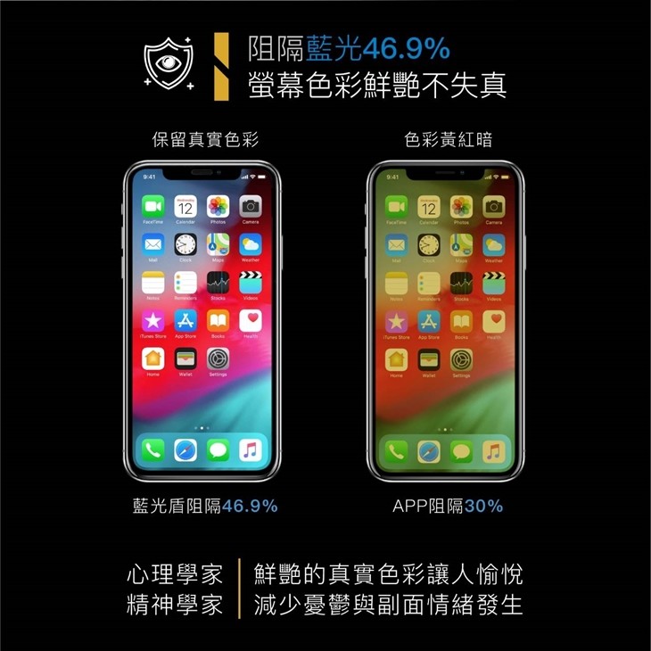 台中西區/雲端無限通訊行/藍光盾保護貼/iPhone Xs-免費貼膜服務+贈送精品保溫杯！通過SGS國際標準檢驗的9H超鋼化手機玻璃保護貼，專業醫師肯定護眼首選，阻隔有害藍光高達46.9%，2.5D滿版完整包覆，阻隔藍光保護眼睛，手機螢幕用起來清晰不失真，手遊追劇最佳首選！3C手機配件/9H鋼化膜/手機玻璃保護貼/藍子愛3C 3C相關 健康養身 攝影 民生資訊分享 
