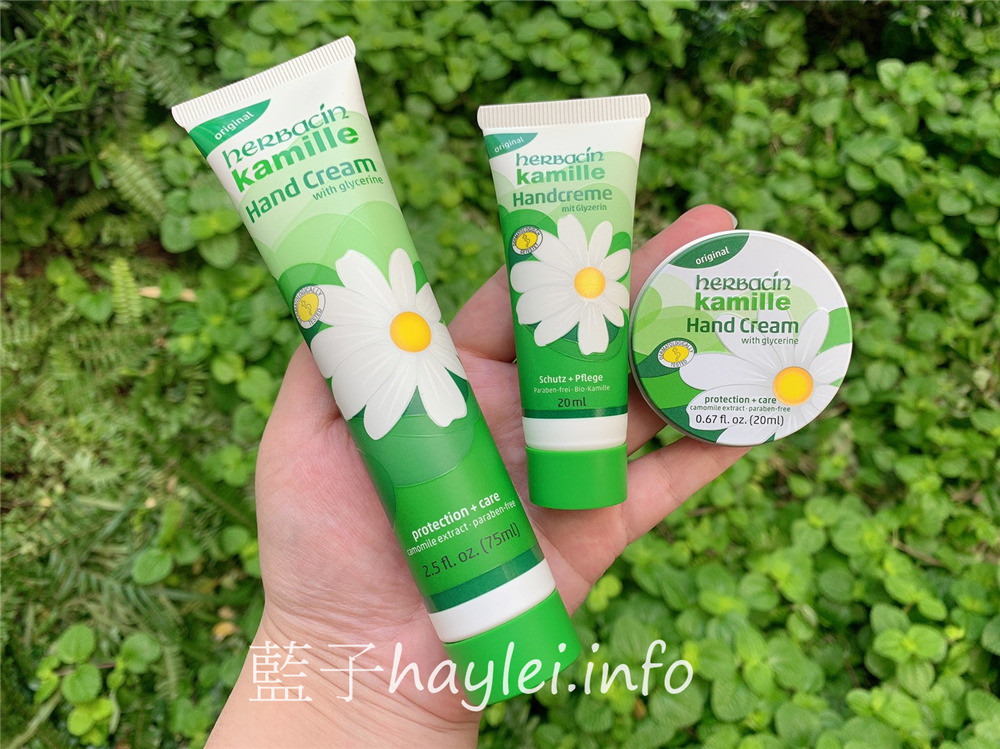 Herbacin德國小甘菊/小甘菊經典護手霜、小甘菊1號護手霜-百年經典的德國洋甘菊療癒清香，植物甘油＆矽複合物幫助充分滲透肌膚滋潤並提供如同隱形手套的保護膜，柔護滋養雙手，秋冬保護肌膚最棒的好朋友～肌膚保養/滋潤肌膚/乳霜/身體保養/手部保養/修護粗糙/滋潤乾燥/藍子愛保養 保養品分享 健康養身 彩妝品 彩妝品分享 攝影 民生資訊分享 