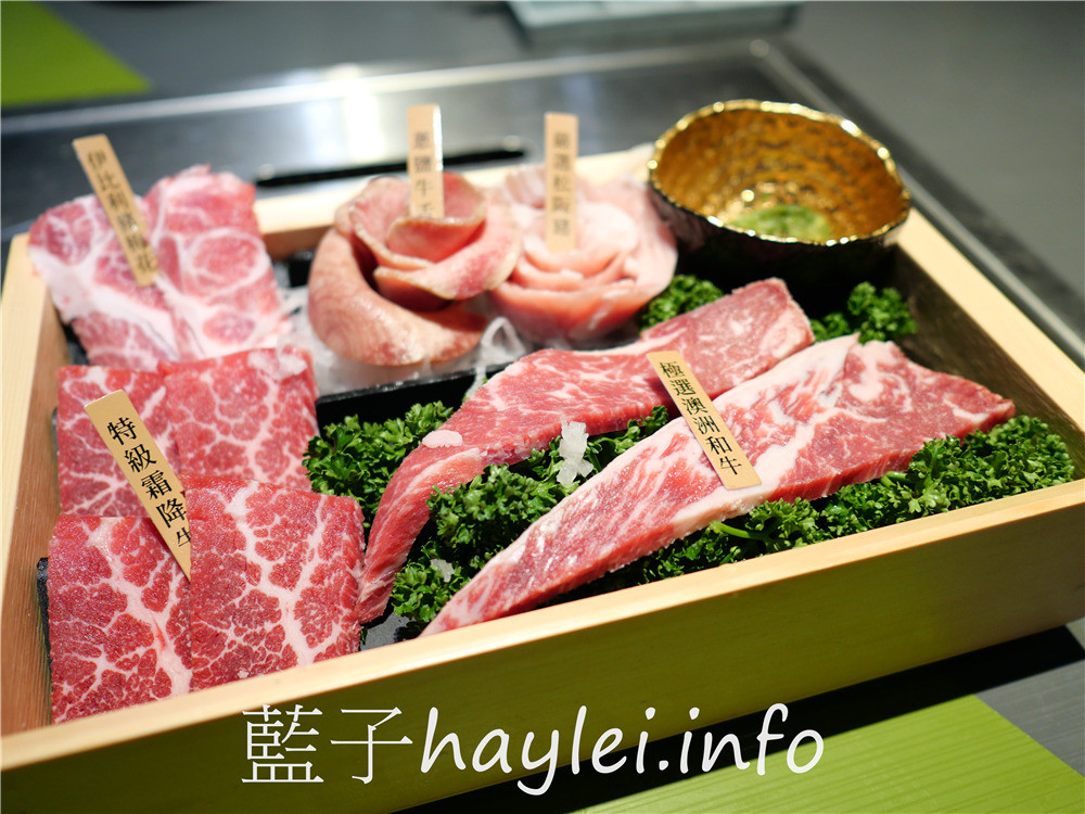 台中西屯/原燒台中東海店-逸品盛合套餐超級豐盛，一次飽嚐肋眼牛排、蒜香橫隔膜、極選澳洲和牛、伊比利骰子豬等夢幻組合，專人代烤超貼心！台中美食/台中燒烤/台中燒肉/O-NiKU/優質原味燒肉/王品集團美食/藍子愛美食 中式料理 國內旅遊 攝影 民生資訊分享 飲食集錦 