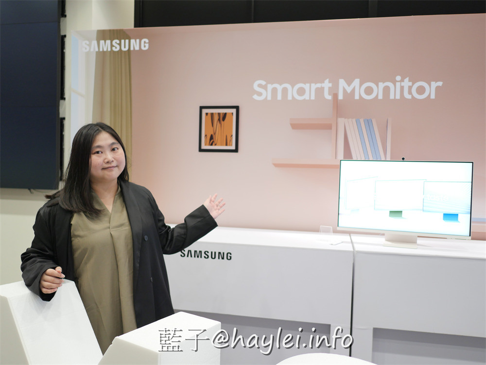 台灣三星/Samsung Smart Monitor M8-多色超薄機身時尚美觀,內建可拆式磁吸視訊攝影機、視訊軟體、串流影音,方便實現遠端辦公、視訊通話、居家娛樂功能,適合喜歡追求高智能家居環境者,可隨居家氛圍選擇柔美色系呼應室內裝潢~3C生活/螢幕顯示器推薦/智慧家電/藍子愛分享 3C相關 國內旅遊 攝影 民生資訊分享