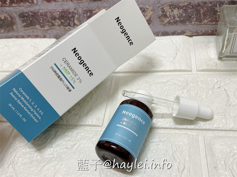 2022藥妝店開架櫃精華液推薦/Neogence 霓淨思3%神經醯胺PLUS精華使用心得-能在連鎖藥妝店醫美開架櫃輕鬆入手的平價精華產品，使用感受溫潤舒適，可以舒緩肌膚不適感受，連敏弱肌都能閉眼入的好用精華!美妝保養/肌膚保養/保濕精華/舒緩精華/夏季護膚/夏季保養品推薦/藍子愛保養 保養品分享 健康養身 彩妝品 彩妝品分享 攝影 民生資訊分享 