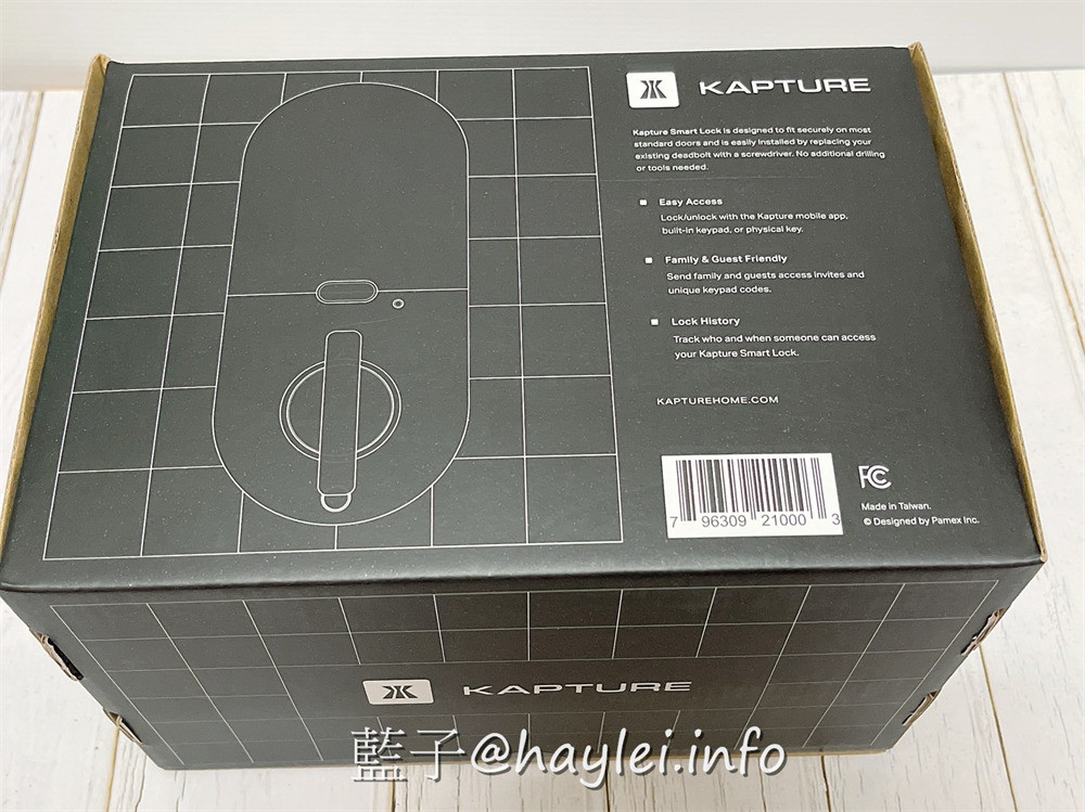 KAPTURE 智慧型電子鎖 (型號KP1-D7P1/搭配WiFi橋接器)-提升居住安全必備的智能家居設備,融合了智慧生活科技並兼顧強固、便利的工藝設計,通過美國建築五金協會耐火測試,三合一開門(APP/密碼/鑰匙)靈活方便實用,可透過app遠端確認或設定門鎖狀態,還能遠端開門,適合單身女子租屋、學生租屋、公寓租屋、雅房租屋跟套房租屋等情境使用~3C家電/智慧家居/智能鎖/智慧鎖頭/遙控鎖/藍子愛分享 3C相關 國內外住宿相關 攝影 民生資訊分享