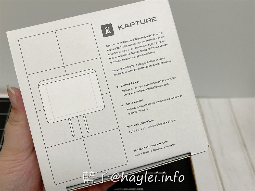 KAPTURE 智慧型電子鎖 (型號KP1-D7P1/搭配WiFi橋接器)-提升居住安全必備的智能家居設備,融合了智慧生活科技並兼顧強固、便利的工藝設計,通過美國建築五金協會耐火測試,三合一開門(APP/密碼/鑰匙)靈活方便實用,可透過app遠端確認或設定門鎖狀態,還能遠端開門,適合單身女子租屋、學生租屋、公寓租屋、雅房租屋跟套房租屋等情境使用~3C家電/智慧家居/智能鎖/智慧鎖頭/遙控鎖/藍子愛分享 3C相關 國內外住宿相關 攝影 民生資訊分享