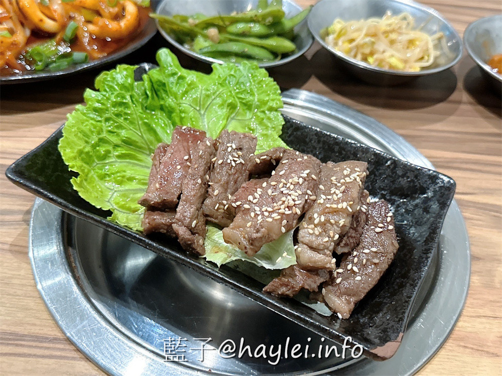 台北大安/韓老二烤肉餐廳-焦香誘人的韓國烤肉、美味豐富的韓式料理，樣樣都很不錯，還有小菜跟生菜無限量供應，絕對是近忠孝復興捷運站的聚餐好去處~台北美食/台北燒烤/台北烤肉/小菜吃到飽/台北餐廳/大安美食/忠孝復興捷運美食/藍子愛美食 國內旅遊 攝影 民生資訊分享 飲食集錦 